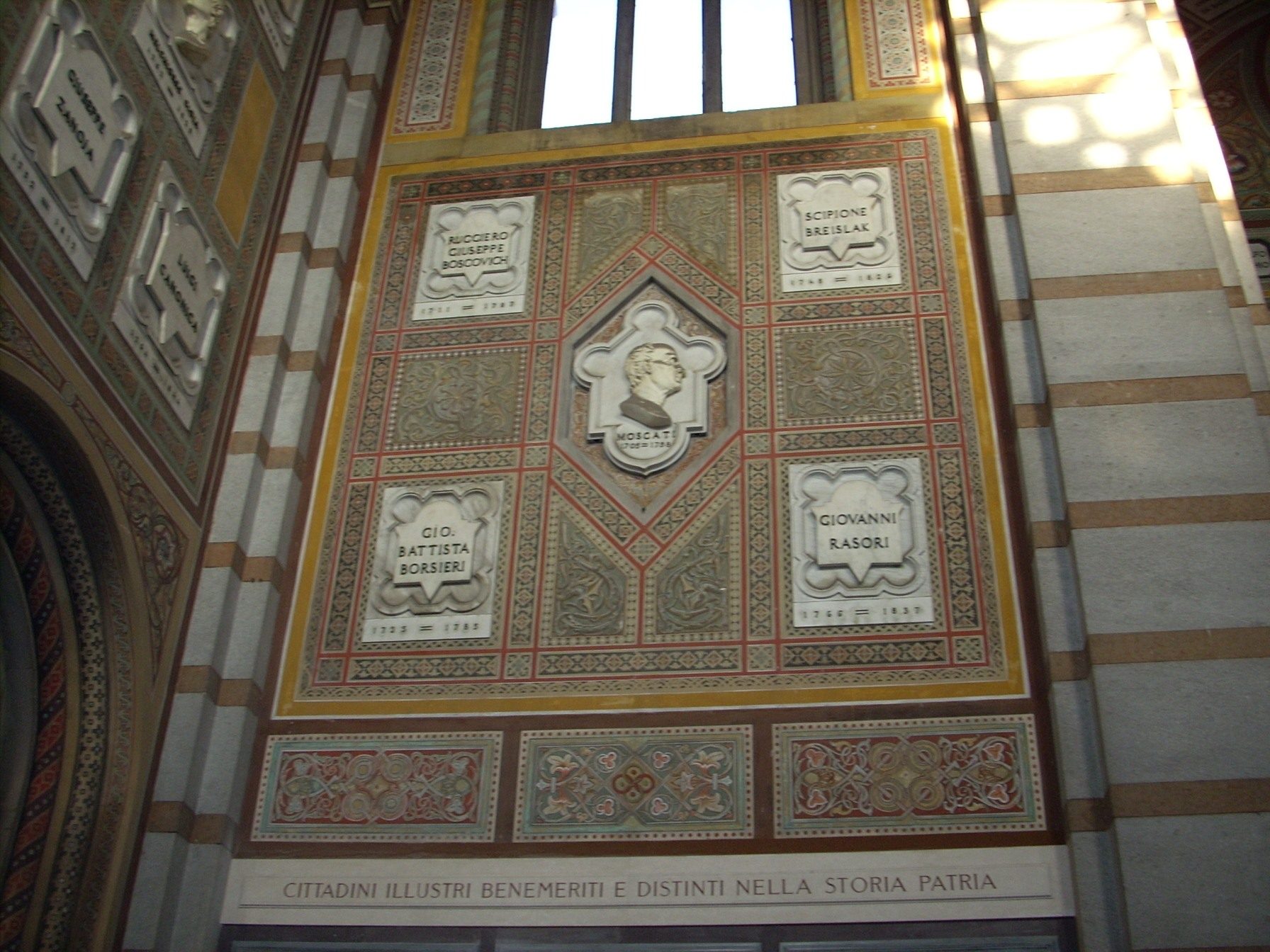 Giovanni Battista Borsieri's memorial tablet, Monumental Cemetery, Milan - 01.JPG